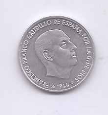 ESTADO ESPAÑOL(FRANCO) DEL AÑO 1966*67 DE 50 CENTIMOS